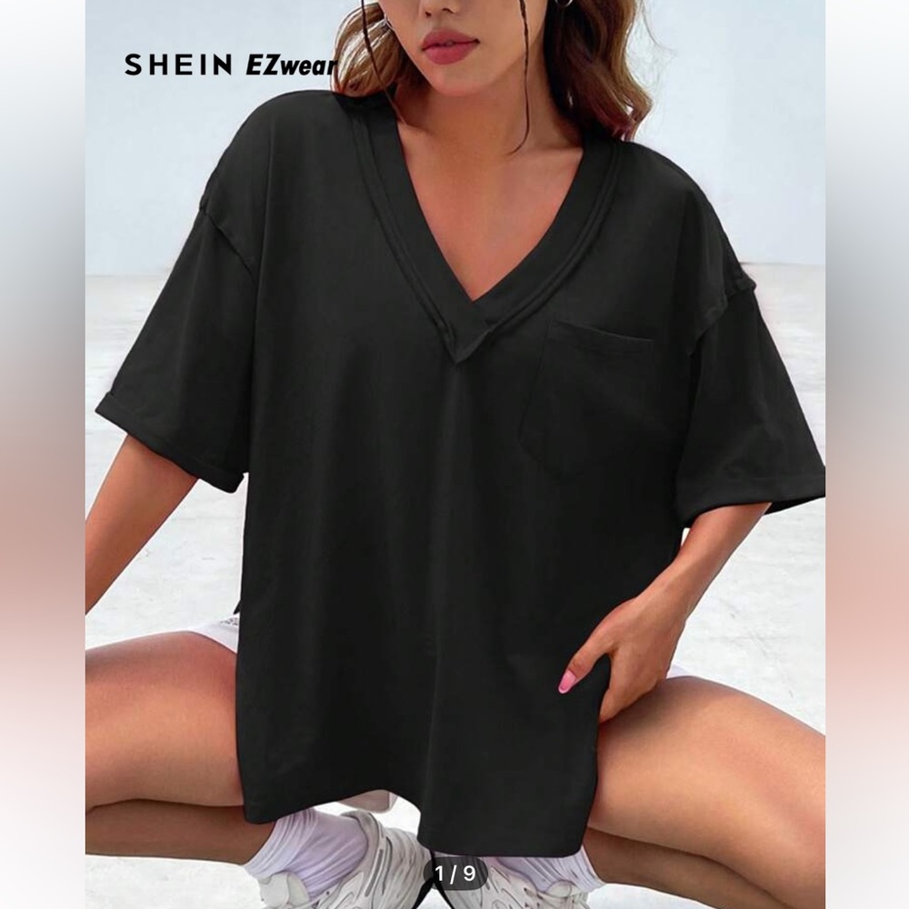 Black Oversized Tee